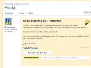 Screenshot of Get Satisfaction page