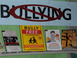 anti-bullying book display